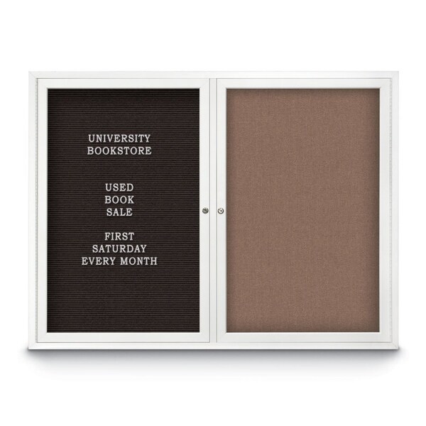 Corkboard, 96"x48", Cloud/Satin